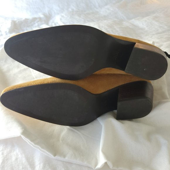 Zara Suede Cowboy-Style Ankle Boots EU 40 - Picture 8 of 13